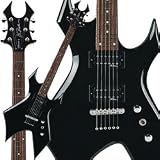 Warlock One w/ Widow Headstock Electric Guitar (Black)