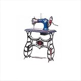 Tin Sewing Machine Ornament