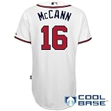 MLB Men's Atlanta Braves Brian Mccann Six Button Cool Base Authentic Home Jersey (White, 48/X-Large)