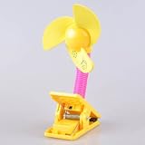 Baby Stroller Clip-On Fan - Colorful and Fun with Safe Foam Blade