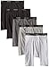 Hanes Ultimate Men's 5-Pack Black and Grey Long Leg Boxer Briefs