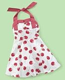 Sweet Heart Rose Little Girl Cherry Halter Dress