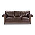Simmons San Diego Coffee Leather Sofa