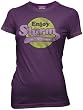 Futurama Enjoy Slurm Purple Juniors T-shirt Tee