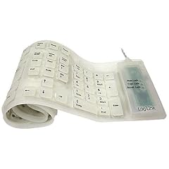 LogiLink Tastatur Flexibel Wasserfest USB + PS/2 wei�