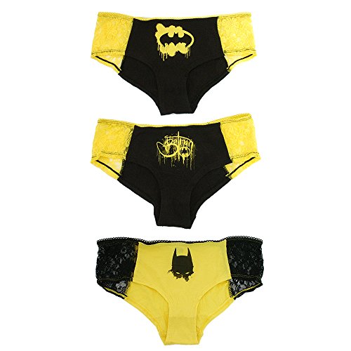 DC Comics Batman Panty Set 3-Pack with Lace Trim