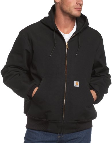 Hot Review !!!! for Carhartt Men's Thermal Lined Duck Active Jacket,  Black,  XX-Large Regular