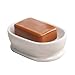 InterDesign Crème Soap Dish, Crackle