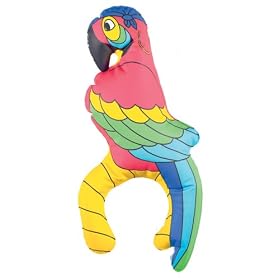 Inflatable Parrot on Shoulder - Fancy Dress Costume Accessories