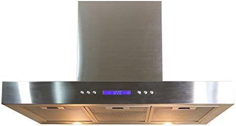 30- Inch Wall Mount Stainless Steel Range Hood Vent Touch Button with Lcd Display