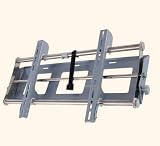 CHEETAH MOUNTS PROFESSIONAL DUAL CROSSBAR PLASMA LCD TV TILT WALL MOUNT FOR 32-60 DISPLAYS SILVER