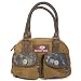Ladies Pink Mossy Oak Canvas Handbag Front Pockets