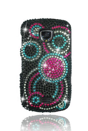 Samsung i510 Droid Charge Full Diamond Graphic Case - Colorful Circles (Free HandHelditems Sketch Universal Stylus Pen)