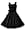 HELL BUNNY Prom/Swing DRESS Gery POLKA DOT Black 3XL 18