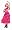 Toddler Pink Spanish Princess Costume - Medium
