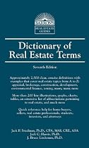 Dictionary of Real Estate Terms (Barron's Business Guides)