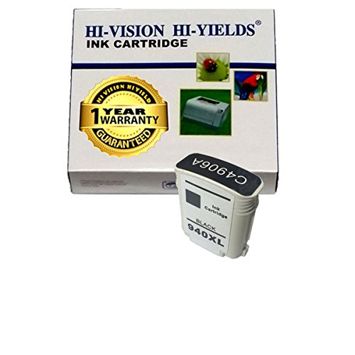 HI-VISION HI-YIELDS Remanufactured Ink Cartridge Replacement for HP 940XL ( Black )