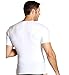 Insta Slim Compression Crew-Neck T-Shirt, White, Large, Shapewear for Men
