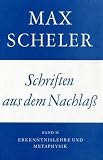 Gesammelte Werke, 16 Bde., Bd.11: Schriften aus dem Nachlaß, Bd. 2: Erkenntnislehre und Metaphysik