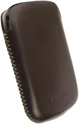 Krusell 95514 DONSO Large Mobile Pouch in High Quality Executive Leather for BlackBerry Bold Touch 9900 - 1 Pack - Carrying Case - Retail Packaging - Brown