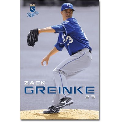 (22x34) Kansas City Royals (Zack Greinke) Sports Poster Print