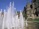 IMAGE OF Town Hall and Peace Gardens, Sheffield, Yorkshire, England, United Kingdom Premium Photographic Poster Print by Neale Clarke, 30x40