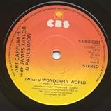 WHAT A WONDERFUL WORLD 7" (45) UK CBS 1978