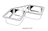 Elkay DE217323 Dayton Elite 31-7/8-Inch by 31-7/8-Inch Stainless Steel Double Bowl Three-Hole Top Mount Corner Sink, Ultra Radiant Finish