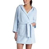 Intimo Women's Plush Robe, Baby Blue, Medium