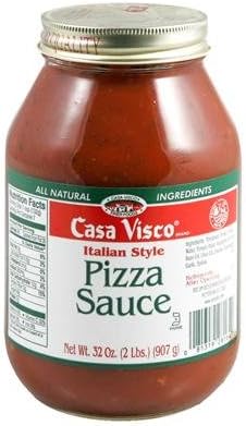 Casa Visco Pizza Sauce 32 Ounce (Pack Of 6)