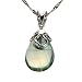 Handmade Light Blue Fluorite Bead Pendant Necklace