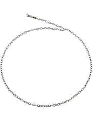CleverEves 14Kt White Gold Textured Link 2.9mm Bracelet