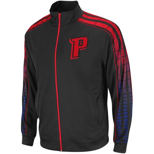adidas Detroit Pistons Black Vibe Full Zip Track Jacket (Large)