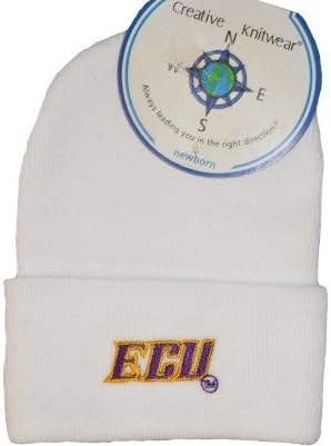 NCAA East Carolina/ECU Knit Cap, Newborn, White