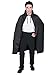 Rubie's mens Black Satin Cape, 3/4 Length Party Supplies, Black, 45-Inch US