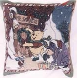 Winnie the Pooh and Friends Christmas Throw Pillow