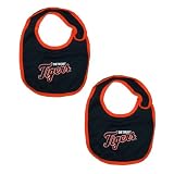 2 PACK: Baby / Infant Boys or Girls MLB Detroit Tigers Bib - Dark Blue