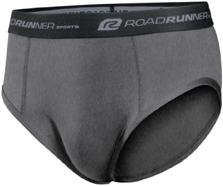 Men's Road Runner Sports Keep-It-Brief Brief, Color:Heather Grey, XL