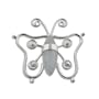 Rainbow Moonstone Wirework Butterfly Slide Pendant in Sterling Silver