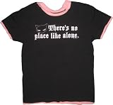 Emily the Strange juniors No Place Like Alone Black T-Shirt