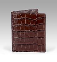 Leather Faux Crocodile Skin Hip Coin & ID Wallet Leather Faux Crocodile Skin Hip Coin & ID Wallet