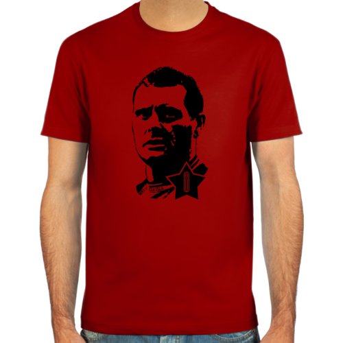 T-Shirt Paul Gascoigne ::: Farbauswahl: skyblue, sand, weiß oder deepred ::: Größen: S-XXL ::: Fußball-Kult