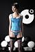 Camisole bustier with small ruffles on neckline and straps. Flower embroidery on center of camisole. With matching thong. Adjustable straps. Hook and eye back closure - Sensual Mystique