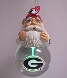 Georgia Bulldogs Light-Up Gnome Snowglobe Christmas Ornament