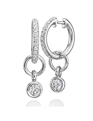 Diamond Earrings in 14K Gold / White - GIA Certified, Round, 1.06 Carat, K Color, VVS2 Clarity