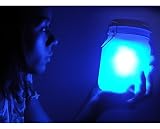 Kitchen & Housewares : Sun (Moon) Jar LED Night Light - Blue