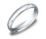 Men's 14k White Gold 4mm Comfort Fit Milgrain Wedding Band Ring, Size 8
