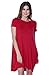 Alexander + David Women's Round Neck Short Sleeve Dress - Knit Tunic w/Pockets