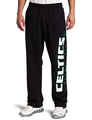 NBA Men's Boston Celtics Reloaded Fleece Pant (Black, X-Large)