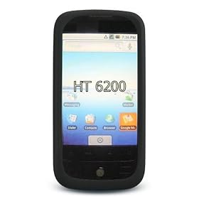 Premium Thick Silicone Soft Gel Skin Case for the HTC Eris 6200 - Black